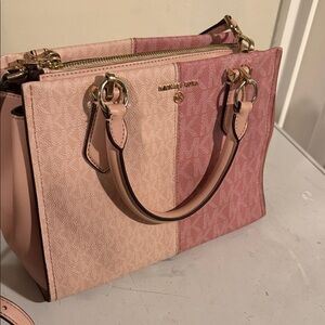 Michael Kors Two-Tone Pink Satchel